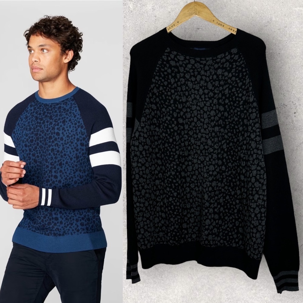 NEW Goodman Brand Game Day Extra Fine Merino Wool Knit Crew Neck Sweater Size XL